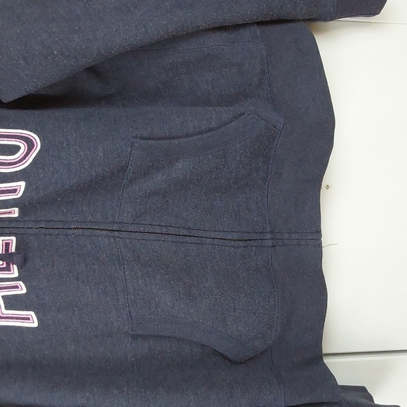 Aeropostale Navy Blue Sweatshirt Jacket Zipper/ Hood Preppy Vintage Sz.XL - Picture 3 of 6